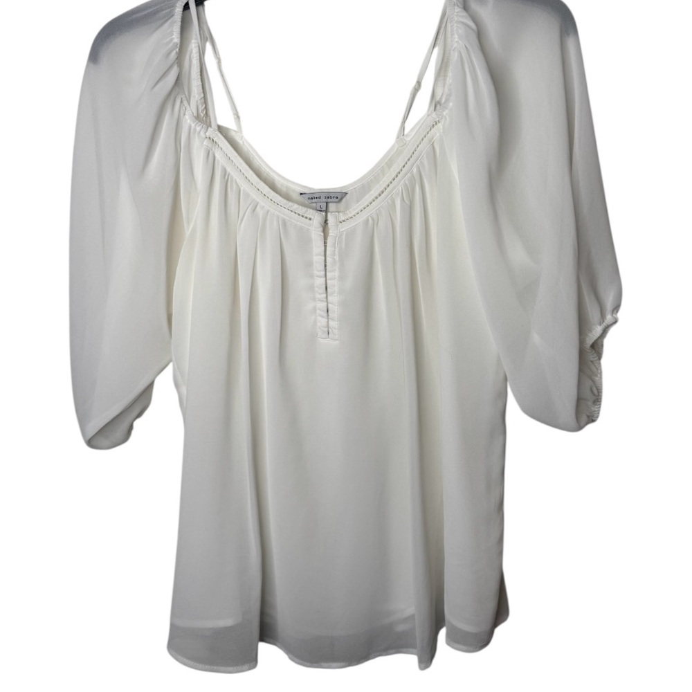 Naked Zebra Cream Blouse